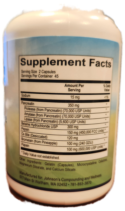 Digestive Enzyme Bile Support 90's