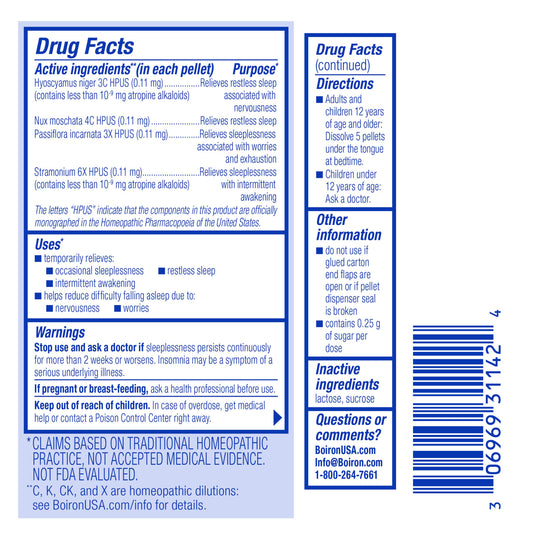 SleepCalm Pellets On The Go 2 tubes