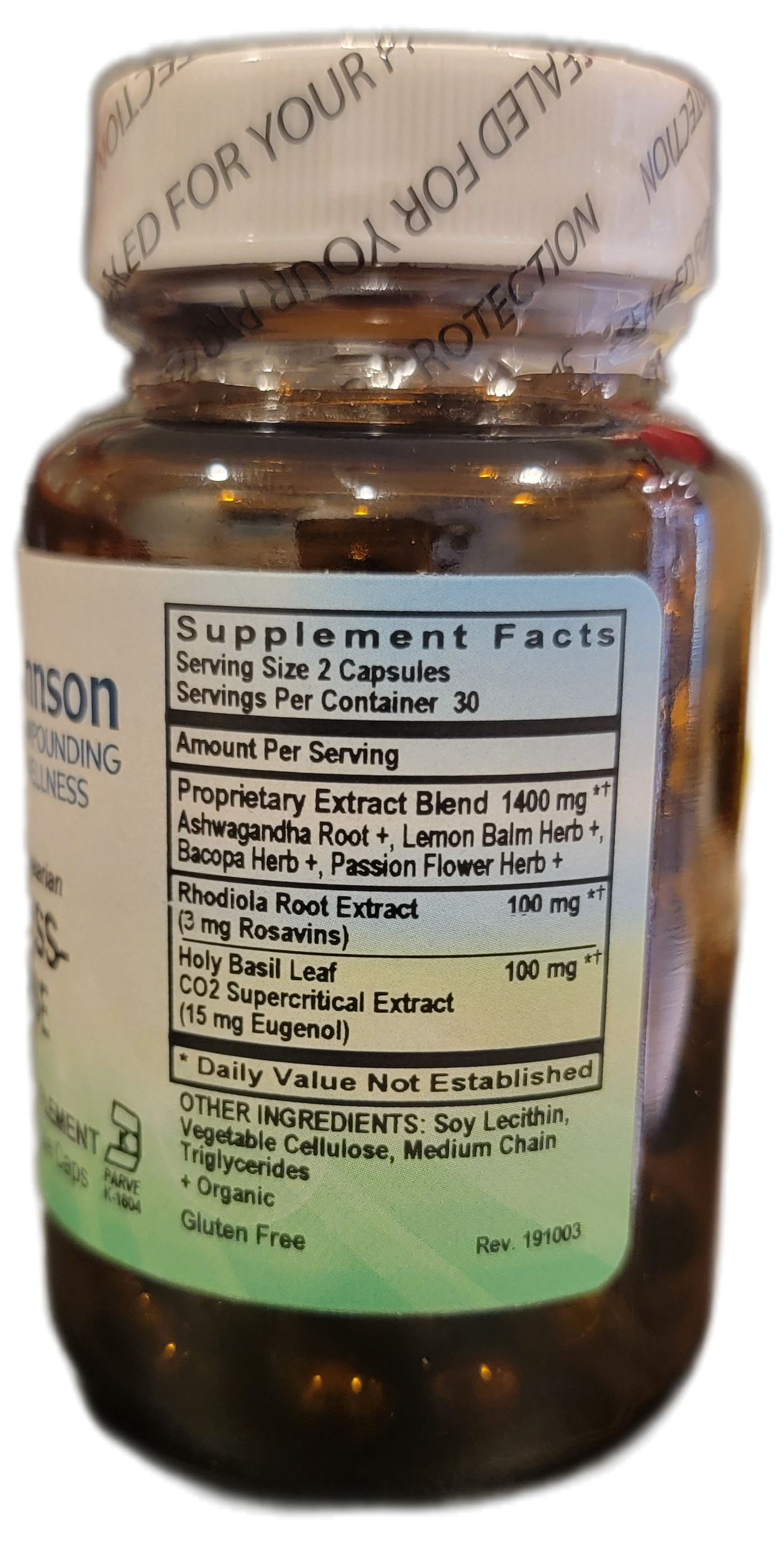Stress-Ease Veggie Capsules 60's