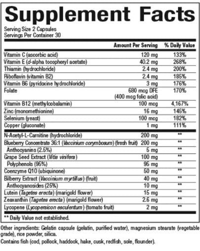 Advanced Eye Factors with Lutein 60's