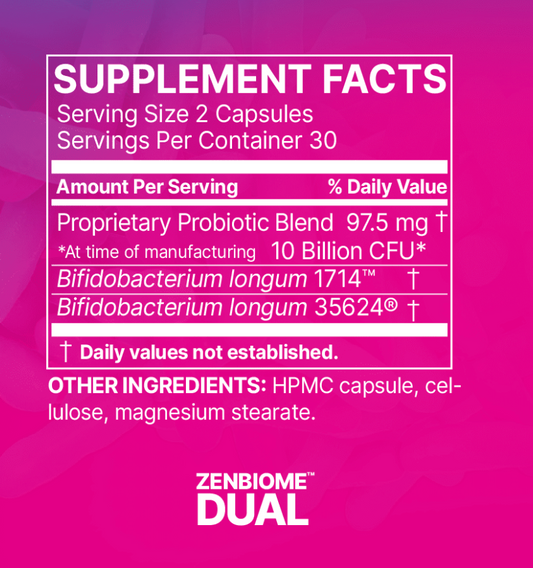 Zenbiome Dual capsules 60's