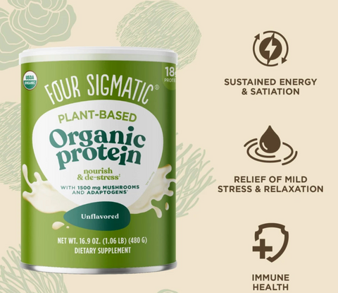Four Sigmatic Unflavored Plant-based Protein