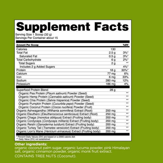 Four Sigmatic Unflavored Plant-based Protein