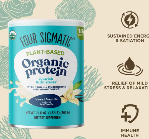 Four Sigmatic Sweet Vanilla Plant-based Protein