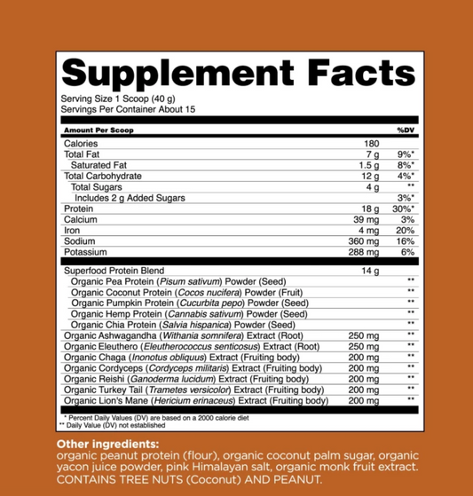 Four Sigmatic Peanut Butter Plant-based Protein