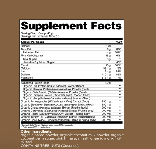 Four Sigmatic Creamy Cacao Plant-based Protein