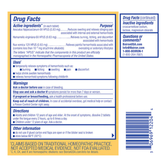 HemCalm Meltaway Tablets