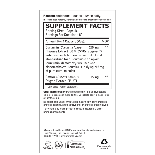 Saffron Lift + Curcumin 60's