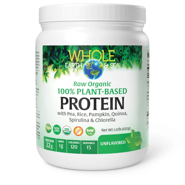 Raw, Organic, 100% Plant-Based Protein