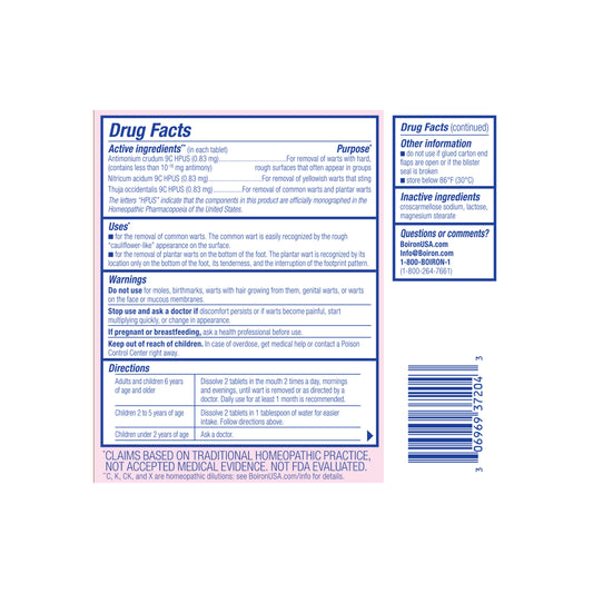 Wartcalm Meltaway tablets