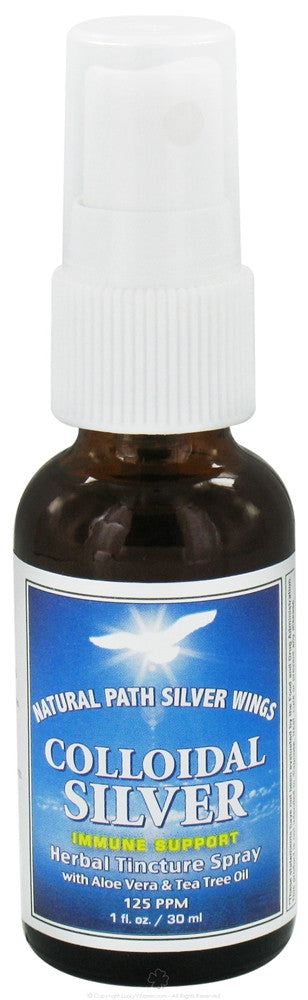 Colloidal Silver Herbal Tincture Spray, 1 Oz, Natural Path Silver Wings,  Natural Path Silver Wings