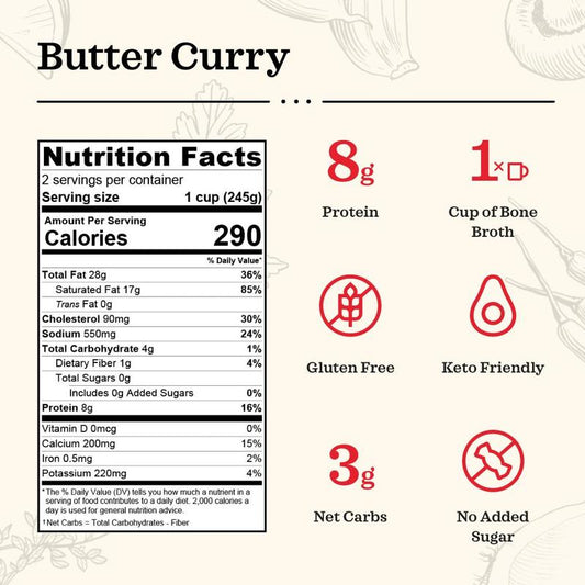 Butter Curry Bone Broth Soup