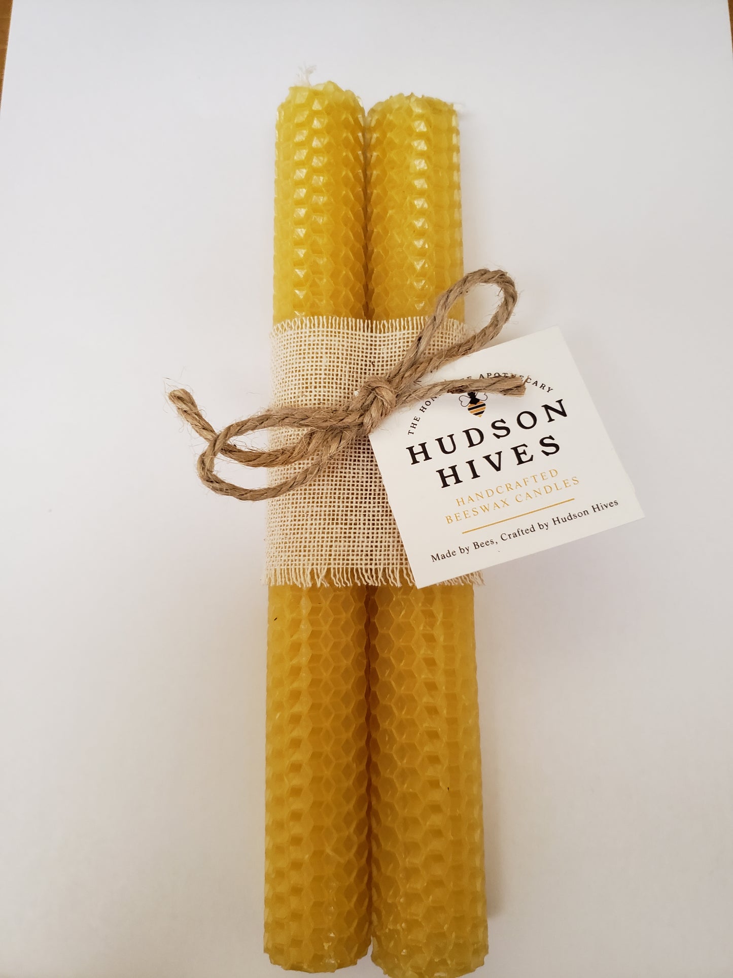 Honeycomb Pillar candle 2-pack