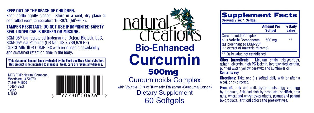 Curcumin (Curcuminoids Complex) (60 Softgels)