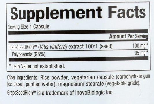 GrapeSeedRich™ Grape Seed Extract 100 mg 90 Capsules
