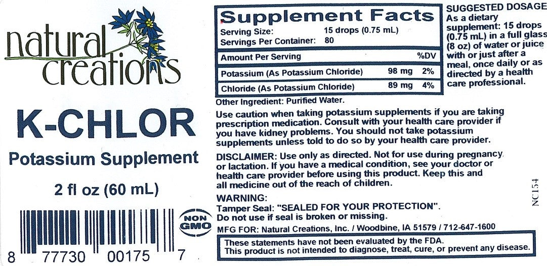 K-Chlor - Potassium Supplement (Back ordered; no ETA)