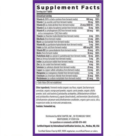 One Daily Multivitamin