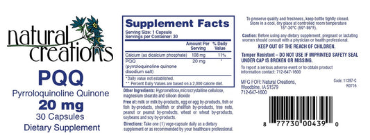 PQQ (Pyrroloquinoline Quinone)