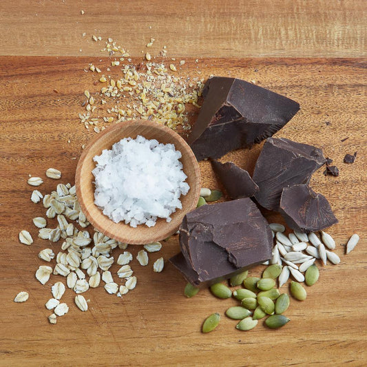 DARK CHOCOLATE & SEA SALT SEED BARS (9 BARS/box or single bars)