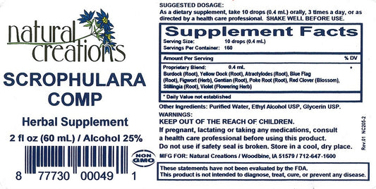 Lymph Comp (former Scrophulara Comp) 2oz