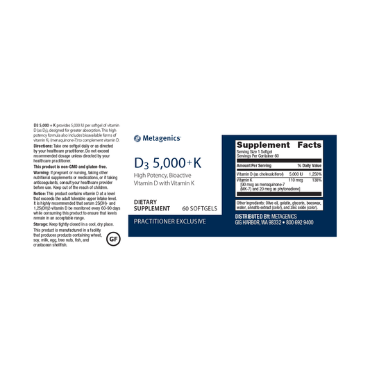 Vitamin D3 5,000 + K
