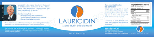 LAURICIDIN® Original Monolaurin Supplement 8 oz