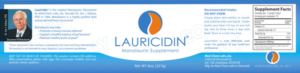 LAURICIDIN® Original Monolaurin Supplement 8 oz