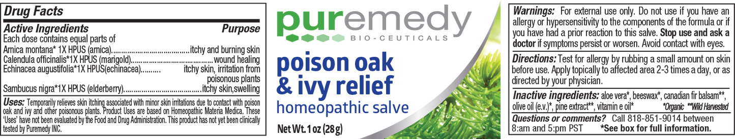 Poison Oak & Ivy Relief 1oz
