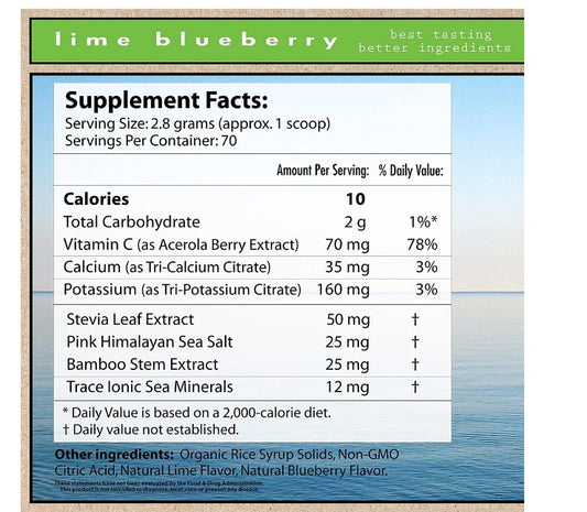 Superieur Electrolytes Lime Blueberry