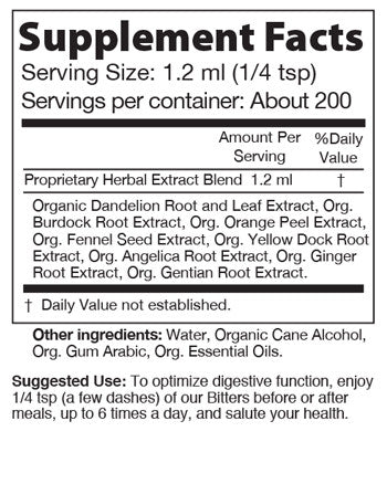 Original Digestive Bitters, Organic