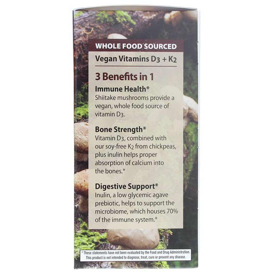 Vitamin D3 + K2 Vegetarian (*Now Certified Organic*)