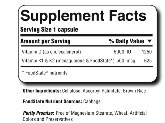 Vitamin D 5000IU 60's