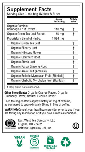 Green Tea Blueberry Slim Life Tea