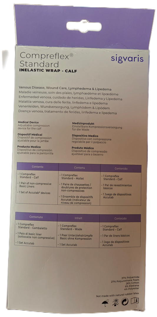 Compreflex Standard Inelastic Wrap Calf, Large, Regular Size