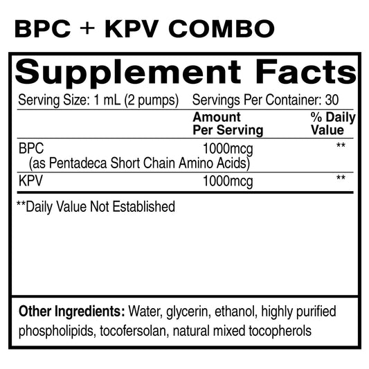 Oral Liposomal BPC + KPV 1oz