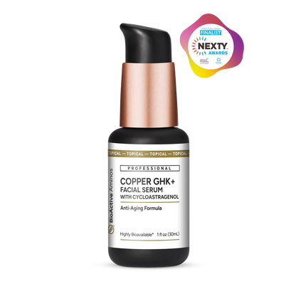 Copper GHK+ Facial Serum with Cycloastragenol 1oz