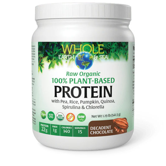 Raw, Organic, 100% Plant-Based Protein