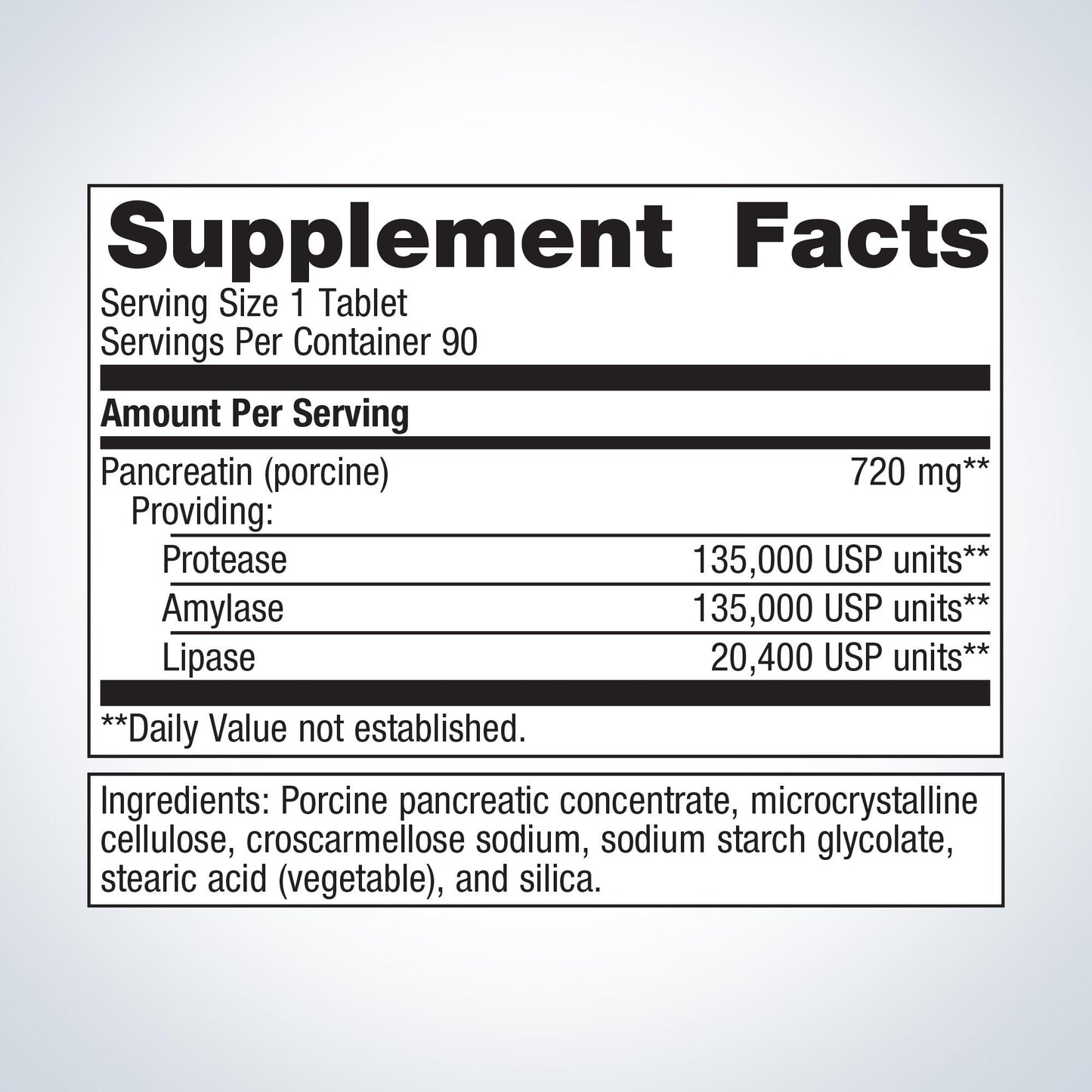 SpectraZyme® Pancreatic Enzymes Extra Strength 90's