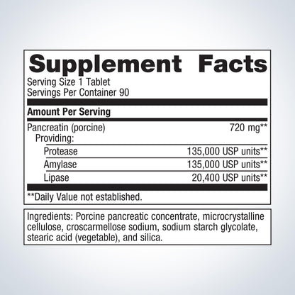 SpectraZyme® Pancreatic Enzymes Extra Strength 90's