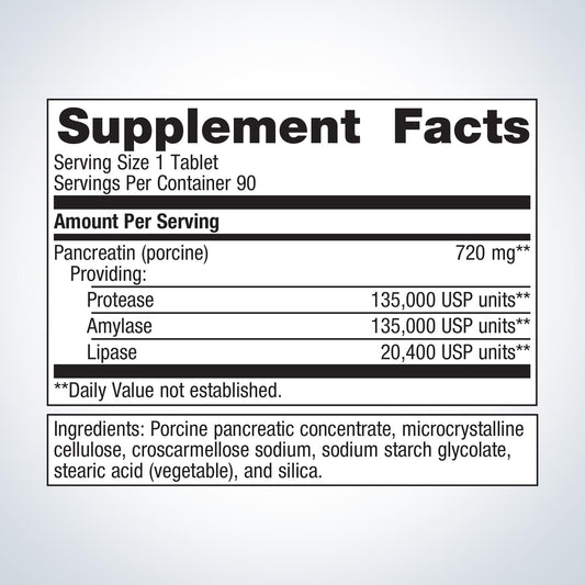 SpectraZyme® Pancreatic Enzymes Extra Strength 90's