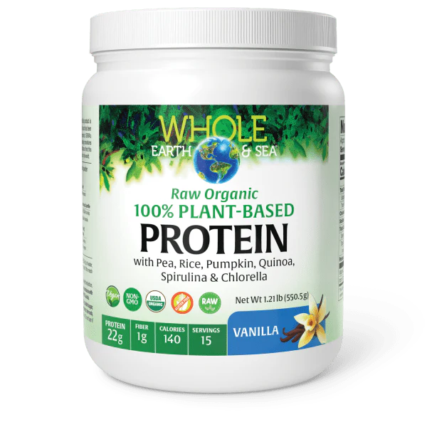 Raw, Organic, 100% Plant-Based Protein