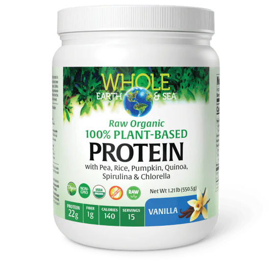 Raw, Organic, 100% Plant-Based Protein