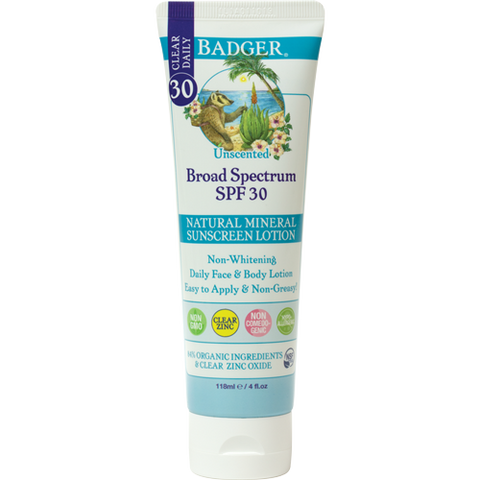 Clear Zinc Unscented Sunscreen Lotion - SPF 30