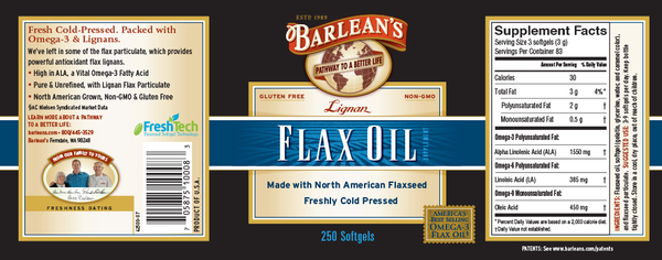 Lignan Flax Oil Softgels
