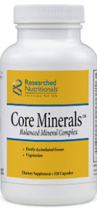 Core Minerals 120 capsules Researched Nutritionals