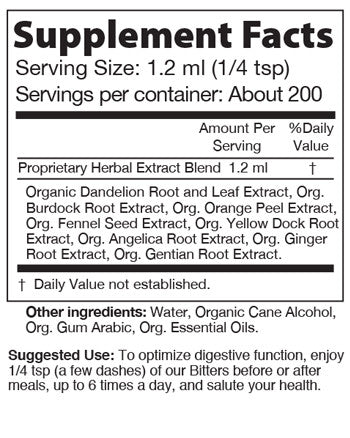 Citrus Digestive Bitters, Organic